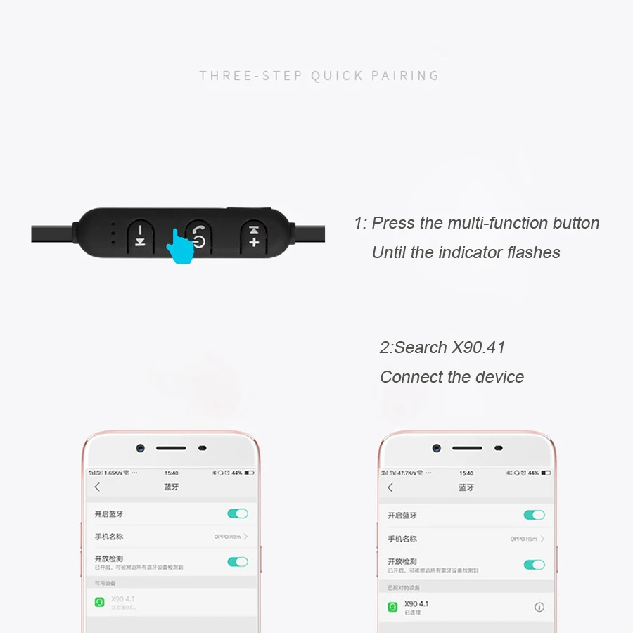 BT01 спортивные Bluetooth наушники беспроводные с микрофоном hifi гарнитура для