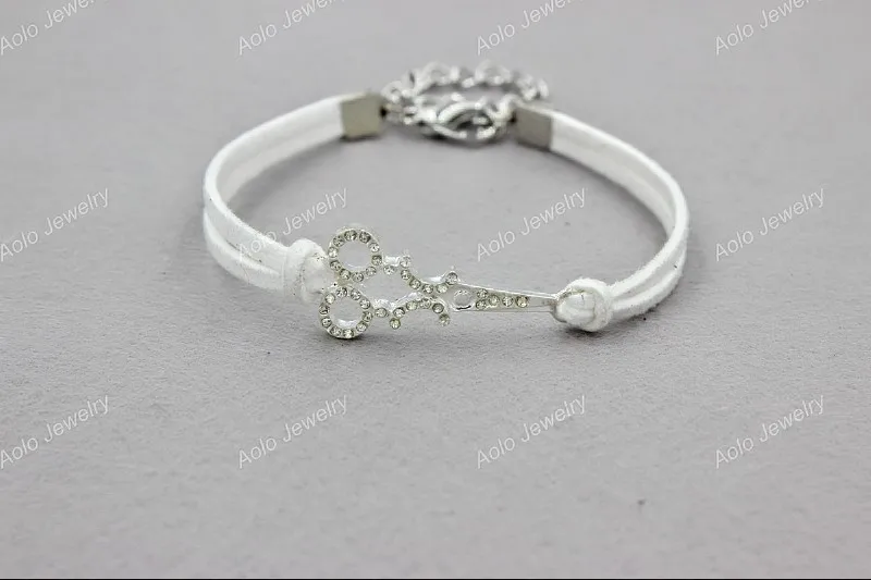 Персонализированные модные ножницы кожаный браслет hairstylist выберите свои цвета 12