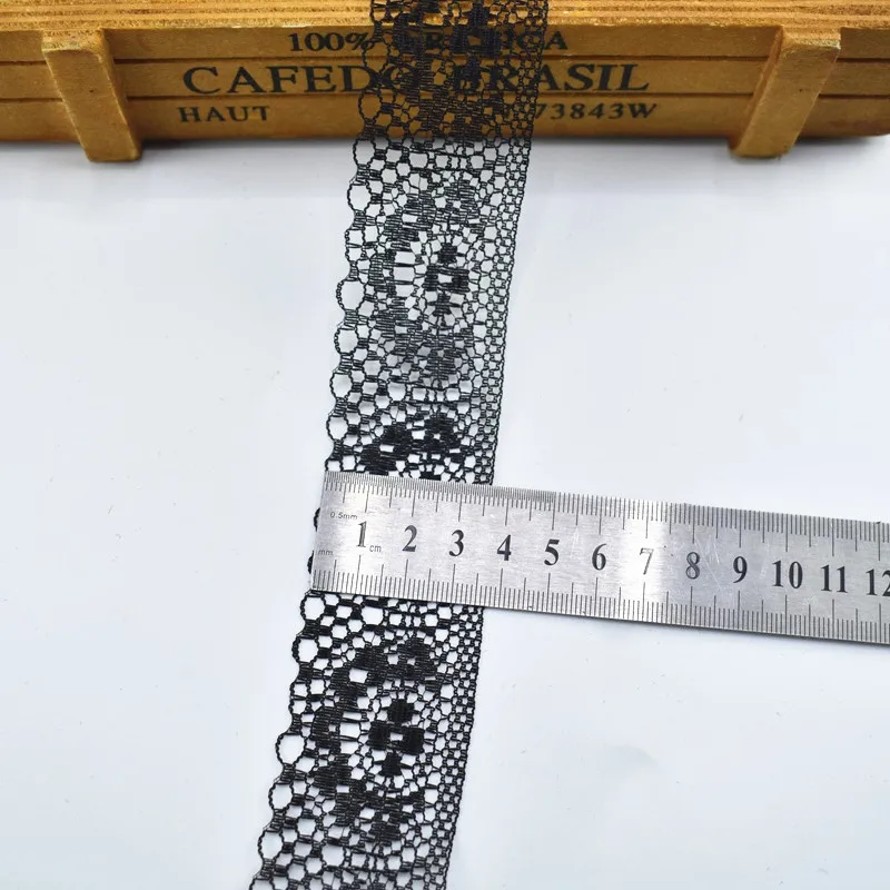 187 Width 40mm 10 ярдов/партия, Черная кружевная лента, аксессуары для шитья, одежда, платье, ювелирные изделия, вышитая кружевная отделка, ленты, ткань, украшение, аппликация - Цвет: 187 Width 40mm