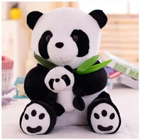 free shipping 25cm30cm40cm50cm mother and child panda plush toy stuffed home decoration plush car decoration