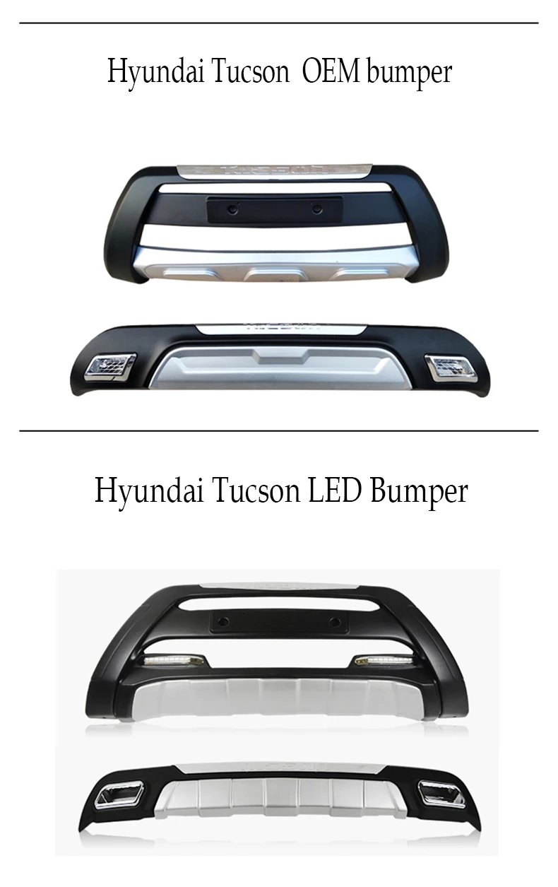 Jioyng для hyundai Tucson 2013- передний+ задний бампер диффузор бамперы защита для губ противоскользящая пластина ABS хромированная отделка