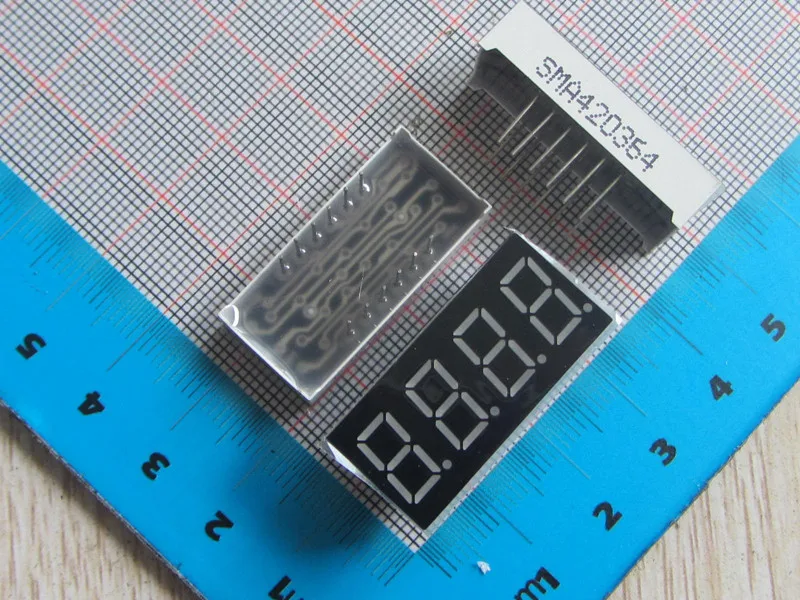10 шт. Новинка 0 36 дюйма 4bit общий катод LED 3461 светодиодная цифровая трубка 12pin