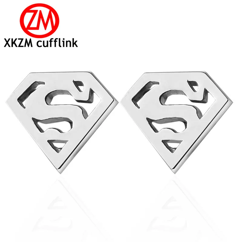 Высококачественные Серебристые запонки в французском стиле с буквами s для