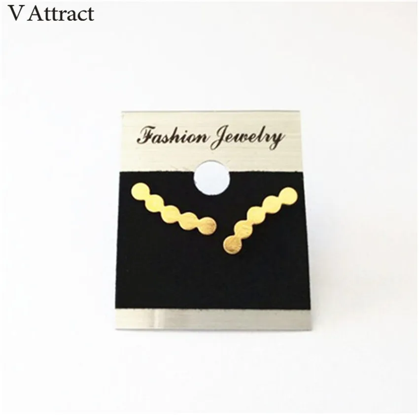 V привлечь Нержавеющая сталь геометрические серьги Для женщин и мужчин цвета: