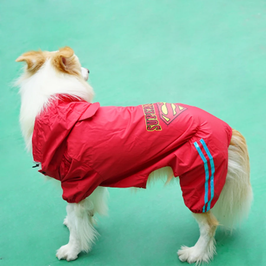 Бесплатная доставка собака дождевик одежда пластиковая буква DogLemi однотонная