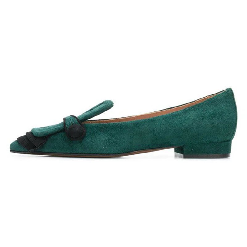 FSJ/Женская обувь на плоской подошве в стиле ретро женские лоферы из флока с