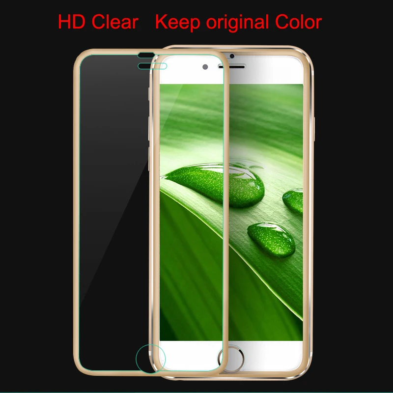 10 шт./лот 3D изогнутое закаленное стекло полное покрытие для iphone 6 6s Plus титановая Защитная пленка для экрана протектор для iphone 7 5s se
