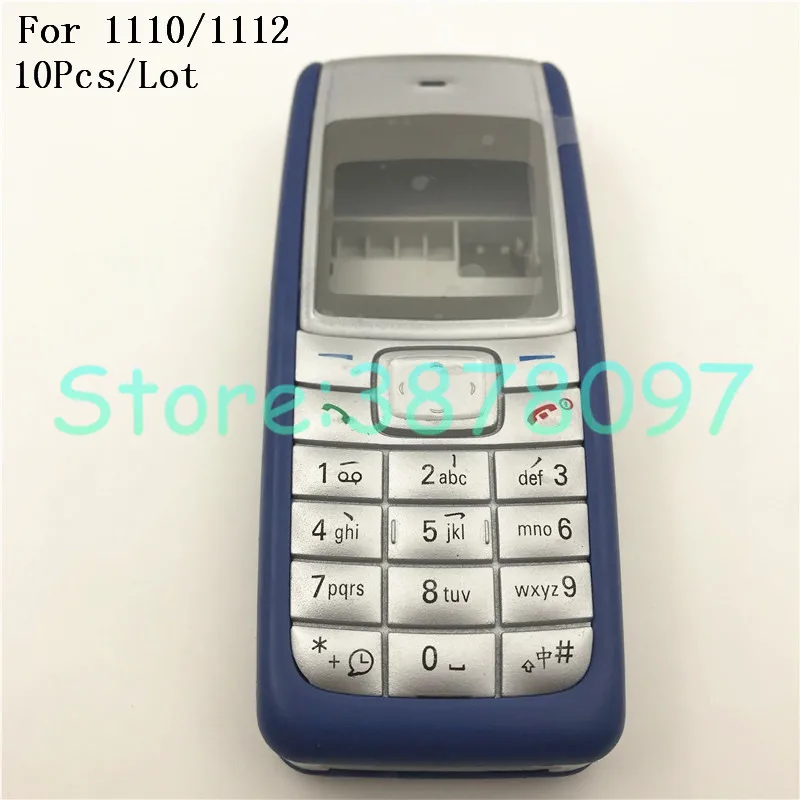 10 шт./лот полностью закрытая задняя крышка корпуса для Nokia 1110 1112 аккумулятора