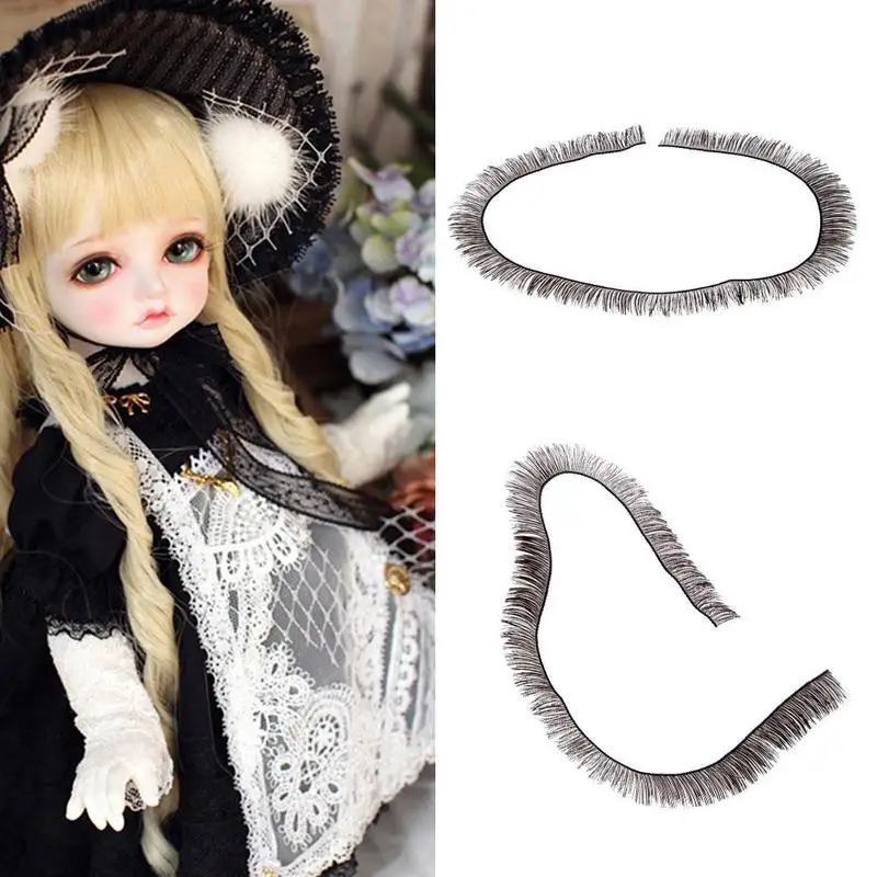 5 шт. кукольные ресницы полоски для глаз 1/3 1/4 1/6 BJD куклы или Reborn Аксессуары большие
