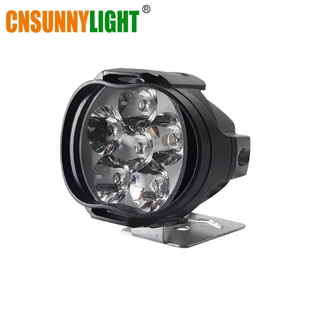 CNSUNNYLIGHT мотоцикл 8 Вт светодиодный фонарь для электровелосипедов точечные фары авто фары противотуманные DRL внешние дневные ходовые огни - Цвет: 1 Lamp