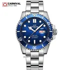 Часы наручные мужские полностью стальные, брендовые Роскошные спортивные автоматические механические светящиеся в стиле милитари для дайвинга