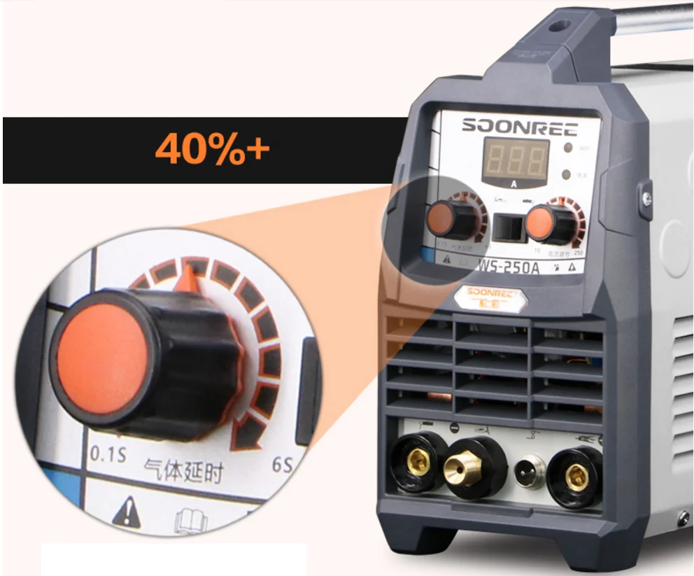 AC220V WS-250A Инвертор постоянного тока многофункциональный аргонно-дуговой сварочный аппарат электрический сварочный аппарат газ/электрический сварочный двойной металл сварочное оборудование