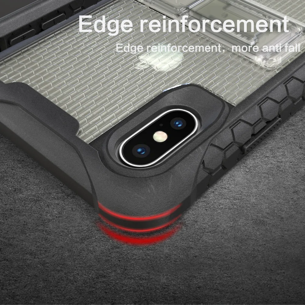 Роскошный Жесткий чехол KSELF 360 Heavy Duty для iPhone 7 8 X Plus XS Max XR Гибридный противоударный