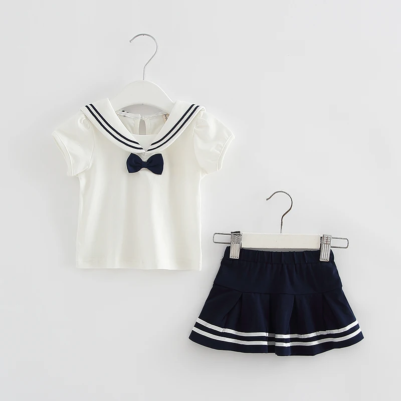 Комплект одежды для девочек IDEA FISH новая летняя футболка в консервативном стиле +