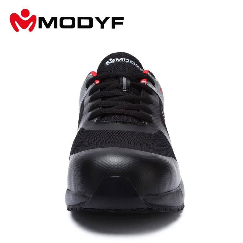 MODYF/Брендовые мужские рабочие ботинки со стальным носком; мужская обувь с защитой от ударов; дышащая обувь