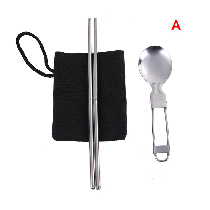 1 комплект оборудование для кемпинга складные столовые приборы посуда из