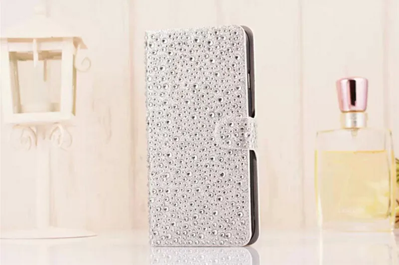 1 Piece For iphone 6 plus 6s 5.5&quotLuxury quality book style PU leather diamond water drop Shining crystal full case cover |