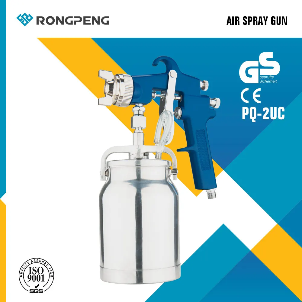 RONGPENG PQ-2UC пневматическая всасывающая подача высокого давления спрей Gun-1.8mm сопло 1000cc алюминиевая чашка
