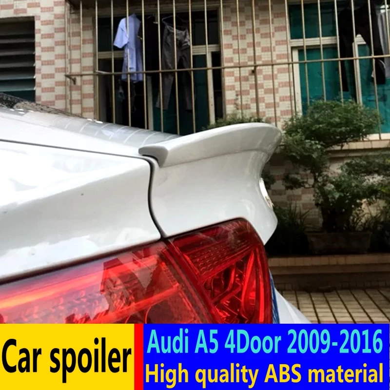 Для Audi A5 4 двери спойлер 2009 2015 высокое качество ABS Материал автомобильное заднее