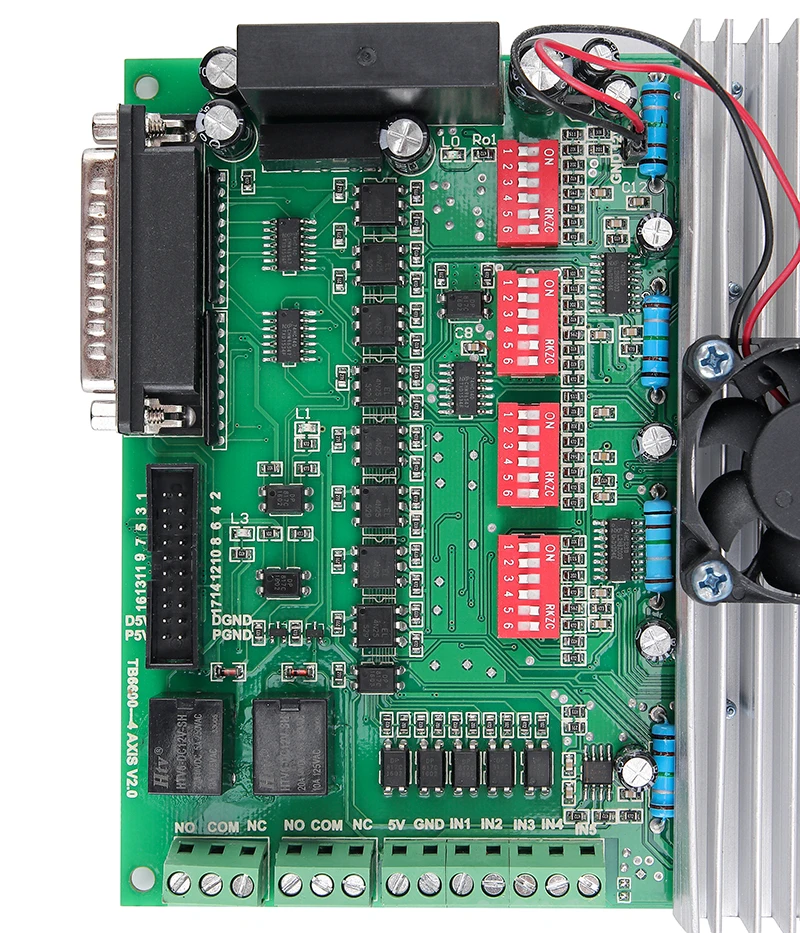4 оси TB6600 ЧПУ контроллер максимальный ток 5A 36 В шаговый двигатель драйвер платы