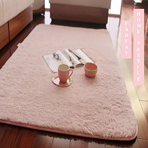 WINLIFE супер мягкий ворсовый ковер японский стиль ковры для гостиной - Цвет: Pink