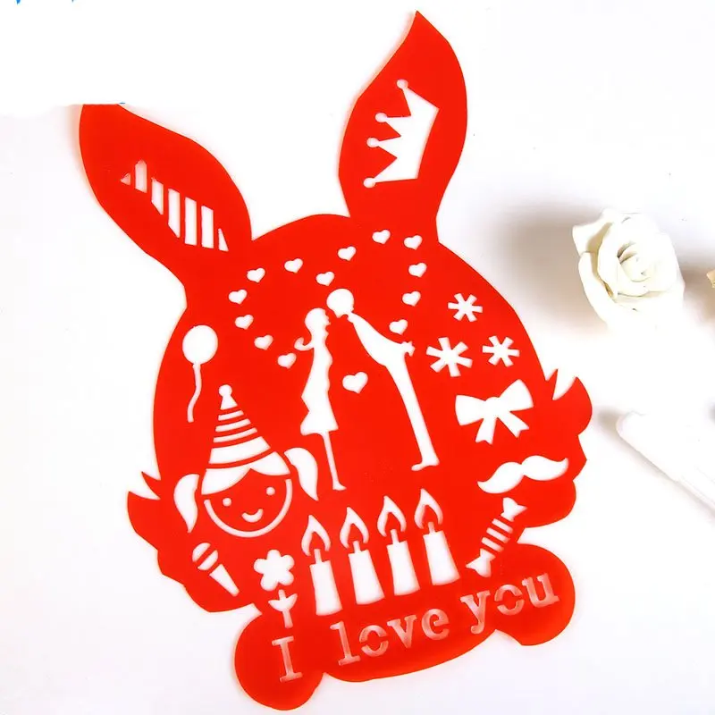 

Personalized Lace Rule Hollow Template Manual Diy Accessories Materials Drawing Board Tools Paint Learning Unisex Plastic 2021