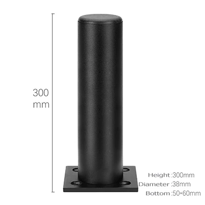 4 шт. H6-30cm регулируемые Сменные ножки для мебели, опорные ножки из алюминиевого сплава для шкафа, дивана, телевизора, шкафа, ножки серебристого/черного цвета - Цвет: Black 30cm