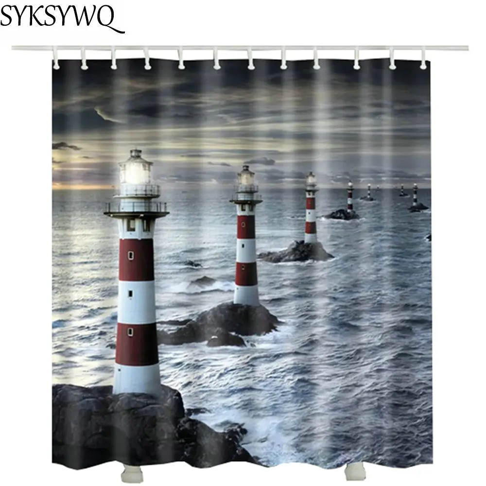 Водонепроницаемая шторка для душа из полиэстера с 3d эффектом|waterproof shower curtain|shower