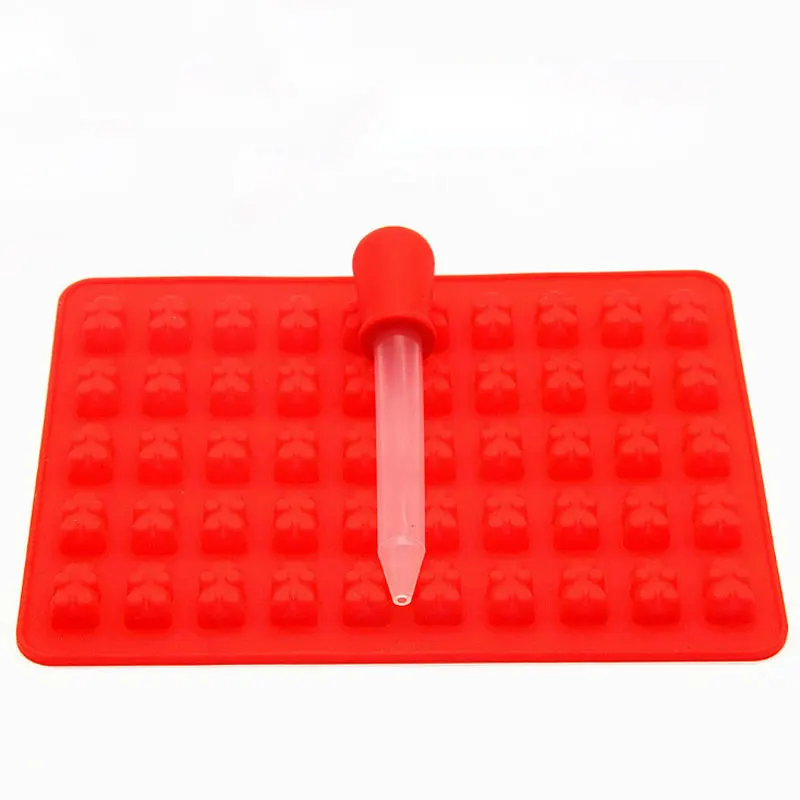 Новые конфеты шоколадные Формочки изготовление клейкого медведя Силиконовые 50