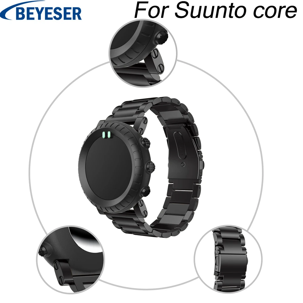 Сменный ремешок из нержавеющей стали для Suunto core часов классический умный