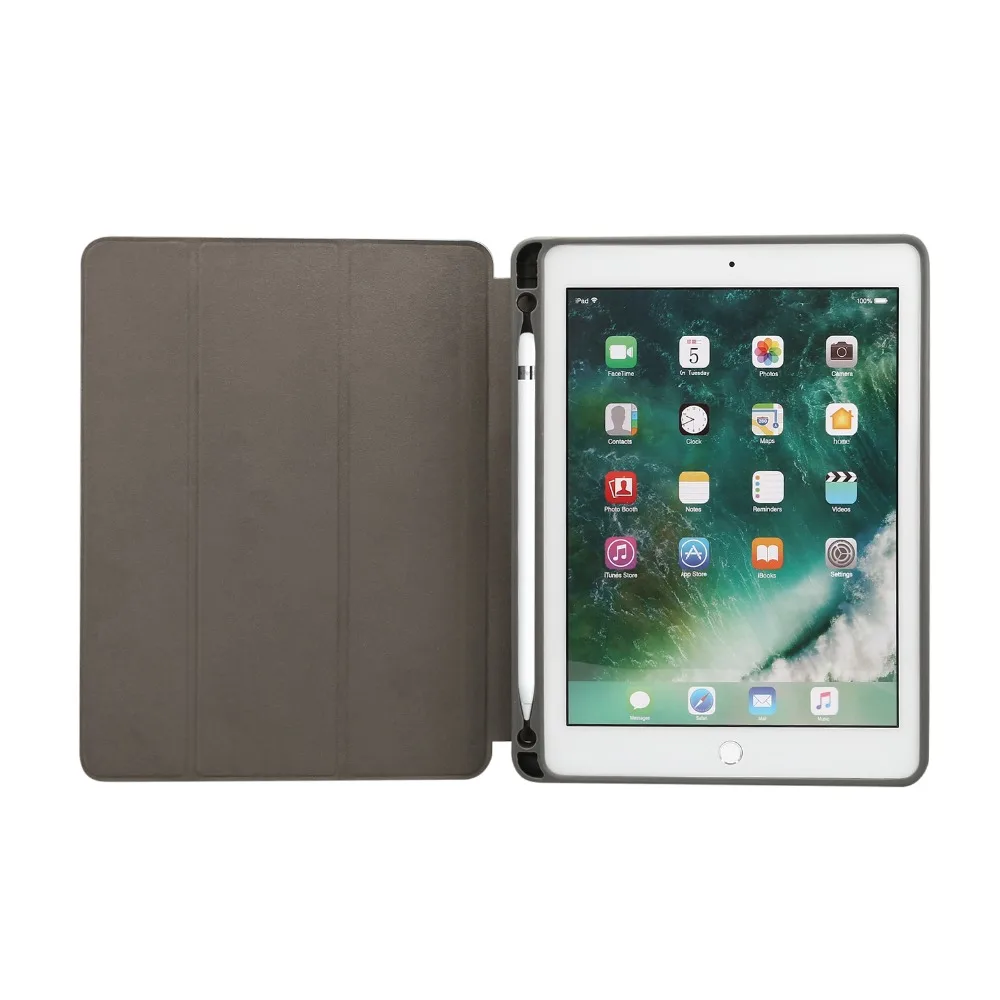 Бренд Dibase для iPad Air Case TPU Кожаная Обложка мраморный узор с ручкой groove стенд Умный