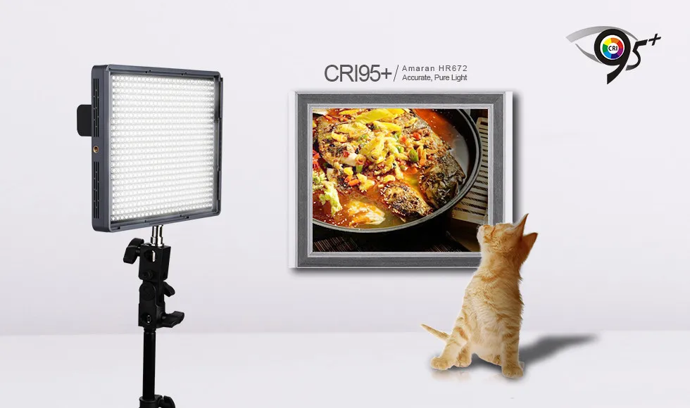 Aputure Amaran HR672S High CRI95+ светодиодный свет видео с 2,4 ГГц беспроводным пультом дистанционного управления, 5500K Цветовая температура, 25deg. Из-за угла съемки