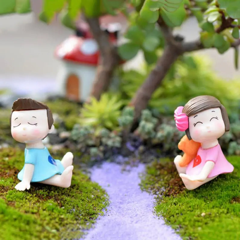 Отточить декорации милые влюбленные парные фигурки миниатюрные Сказочный