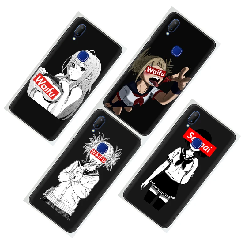 Sugoi семпай аниме waifu чехол для телефона для VIVO Y53 Y55 Y81 V5 V7 V9 V11 V15 Pro Y17 Y69 Y71 Y91 Y93 Y66 X9 Z5X Y11 V17 U3 Y5S