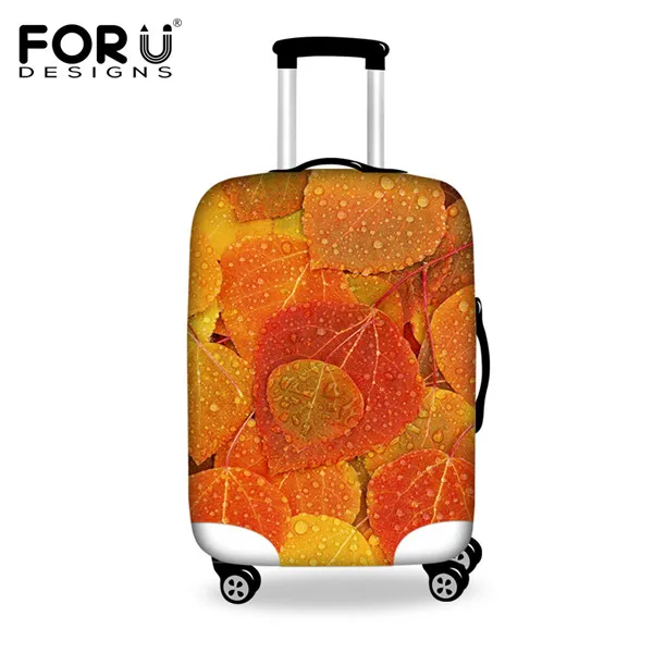 FORUDESIGNS/3D Кленовый лист с принтами, водонепроницаемый дождевик, дорожный багажный чехол для 18 20 22 24 26 28 30 дюймов, чехол для костюма - Цвет: HB0064