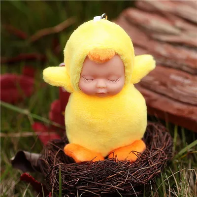 as photo Мода Kawaii Тоторо плюшевый брелок с помпоном Спящая кукла брелок для женщин аксессуары для сумок автомобильный брелок - Цвет: as photo