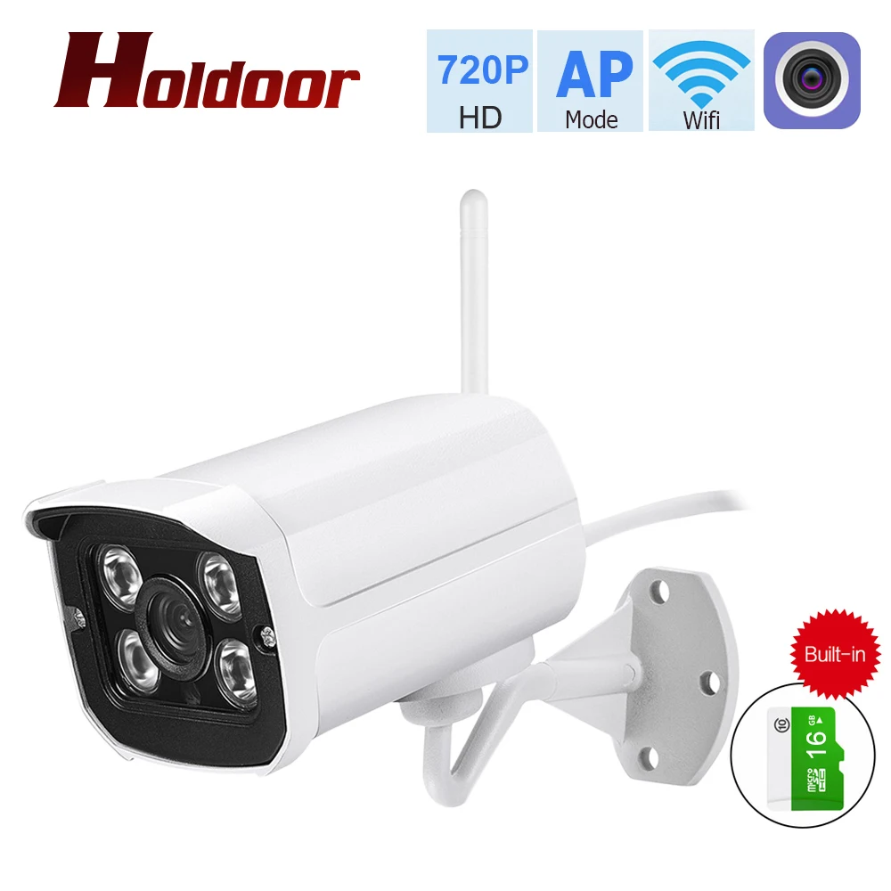 Holdoor 720 P Wi Fi ip камера Камера встроенная карта памяти 16 GB точка доступа сетевой