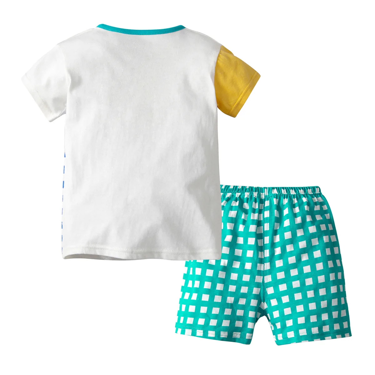 Oklady Baby Boy Summer Short Sleeve T-shirt + Shorts Trousers Clothes Children Boys Dot Set Cotton Suit |