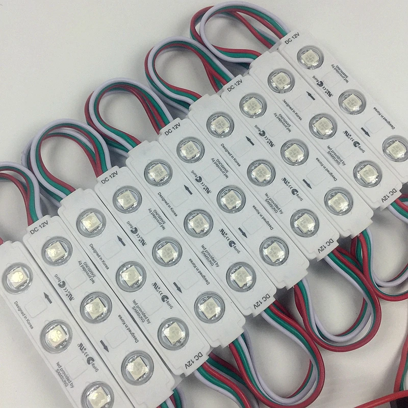 20 шт./лот DC12V WS2811 5050 RGB светодиодный модуль 1 5 Вт водонепроницаемые IP65