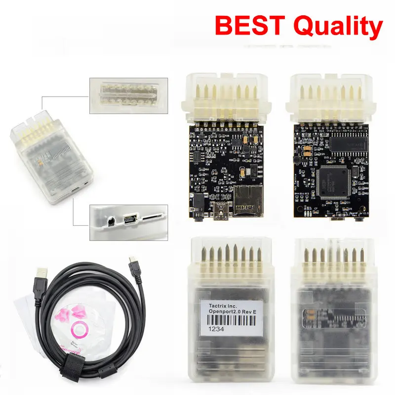 Best chip Чип Tactrix с открытым портом 2,0 ECU чип-тюнинг инструмент с ECU флэш-мигалкой кабель открытый порт 2,0 для OBD CAN ISO K-Line - Цвет: Best chip