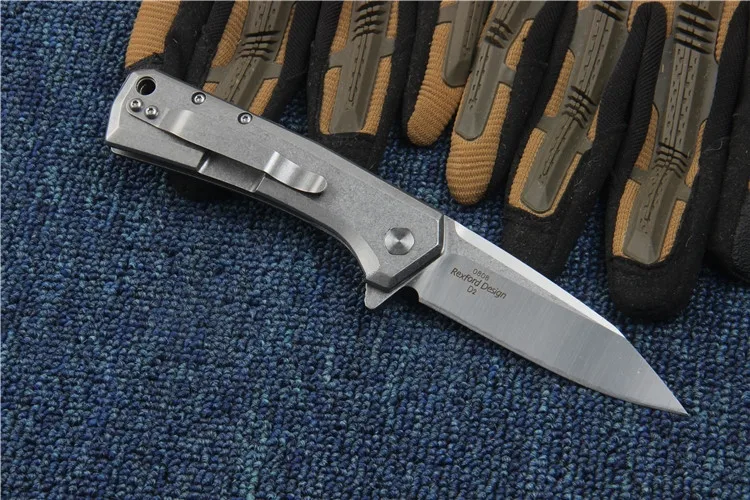 Складной нож Lange D2 ZT0808 Карманный Походный клинок С флиппером и шарикоподшипником