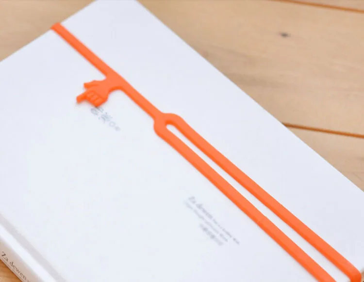 6 шт./лот силиконовые отпечатки пальцев Удобные Закладки держатель для книг