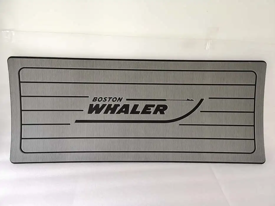 Лодка руля станция Pad EVA серый Тиковый настил с логотипом Бостон Whaler 406 мм x 991 13 16