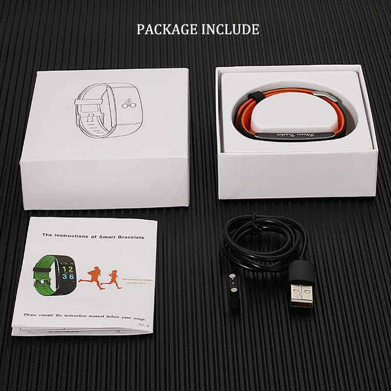 Смарт-браслет цветной экран кровяное давление Водонепроницаемый Фитнес-трекер