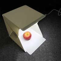 mini folding studio portable photography studio mini foldable softbox with usb led light desktop white backgound soft