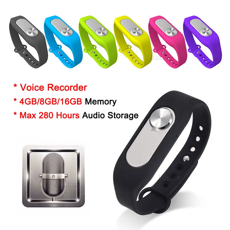 Portable Digital Voice Recorder Bracelet 8GB Mini Audio Soun