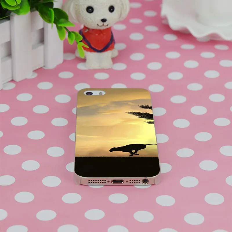 B0641 Гепард Прозрачный Жесткий Тонкий Case Cover For Apple iPhone 4 4S 5 5S SE 5C 6 S Плюс s плюс |