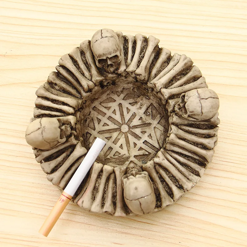 NEWYEARNEW Retro Car Ashtrays Creative Luck Skull Cigarettes Ash Trays Ashtray Decoration Home Gifts Business Boyfriend Gift | Дом и сад