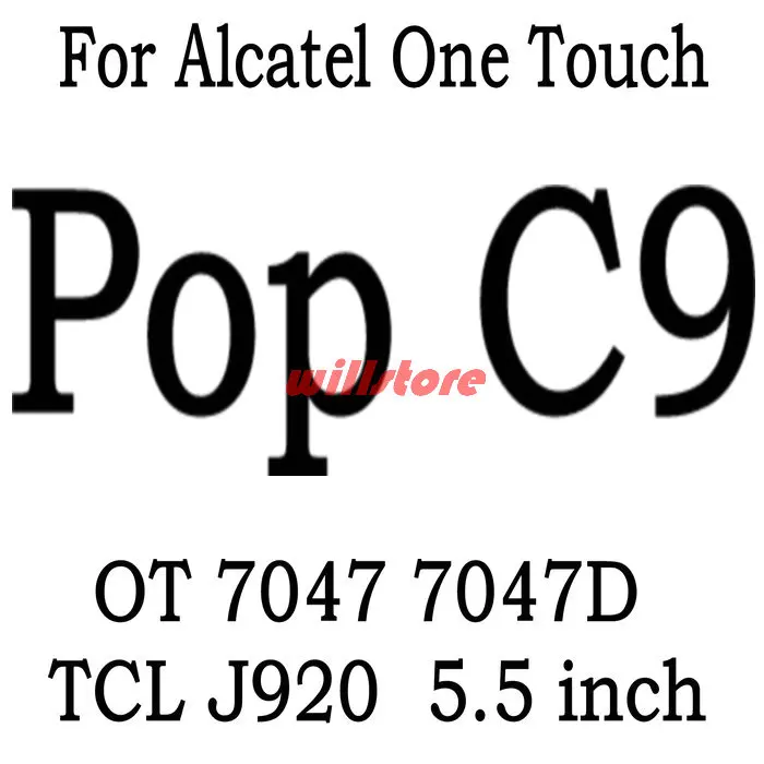 Закаленное Стекло Экран Защитная пленка для Alcatel One Touch Pop 2 3 4 4+/C3 C5 C7 C9/Idol 3 4 4S 4,7/Pixi 3 4 3,5 4 4,5 5 5,5 6 - Цвет: Alcatel Pop C9