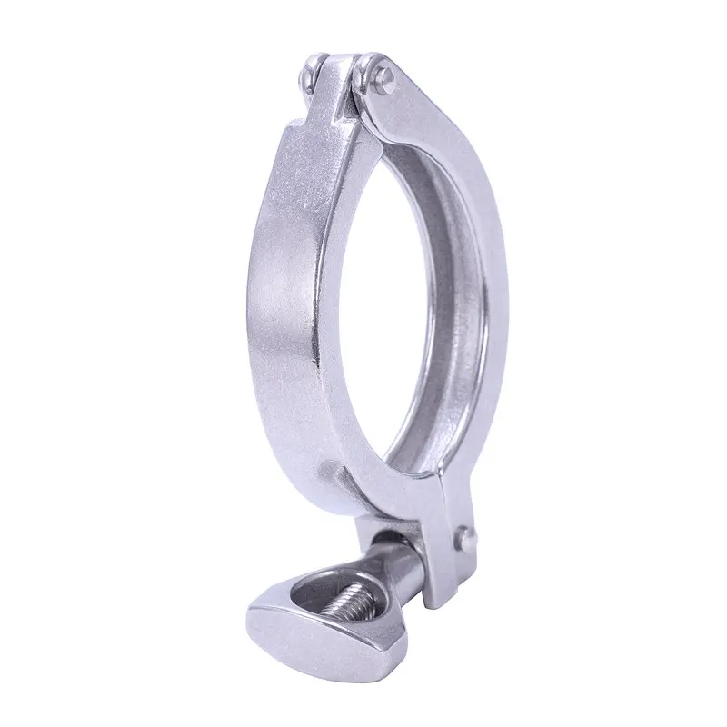 2 дюйма 63 мм Нержавеющая сталь 304 одноконтактный Heavy Duty Tri Clamp с украшением в виде